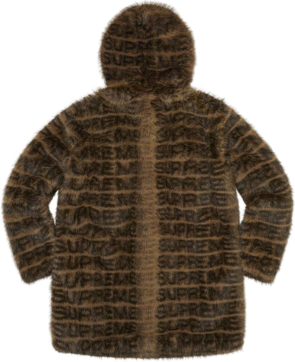 Faux Fur Hooded Coat view 9